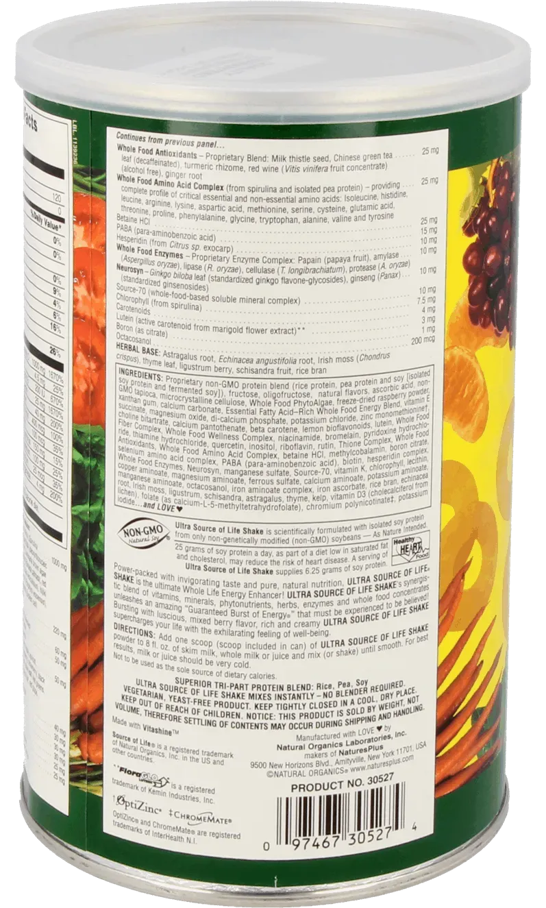 Ultra Source of Life® Energy Shake - 510g Powder