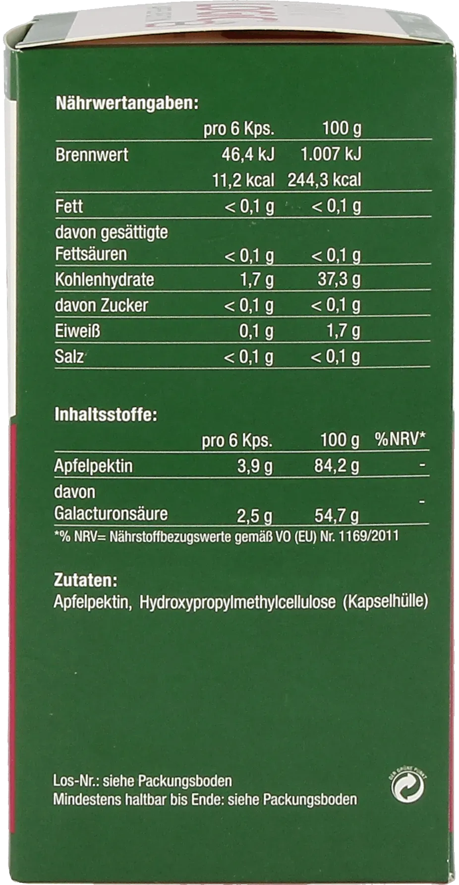 OMNi-LOGiC® Apfelpektin - 180 capsules