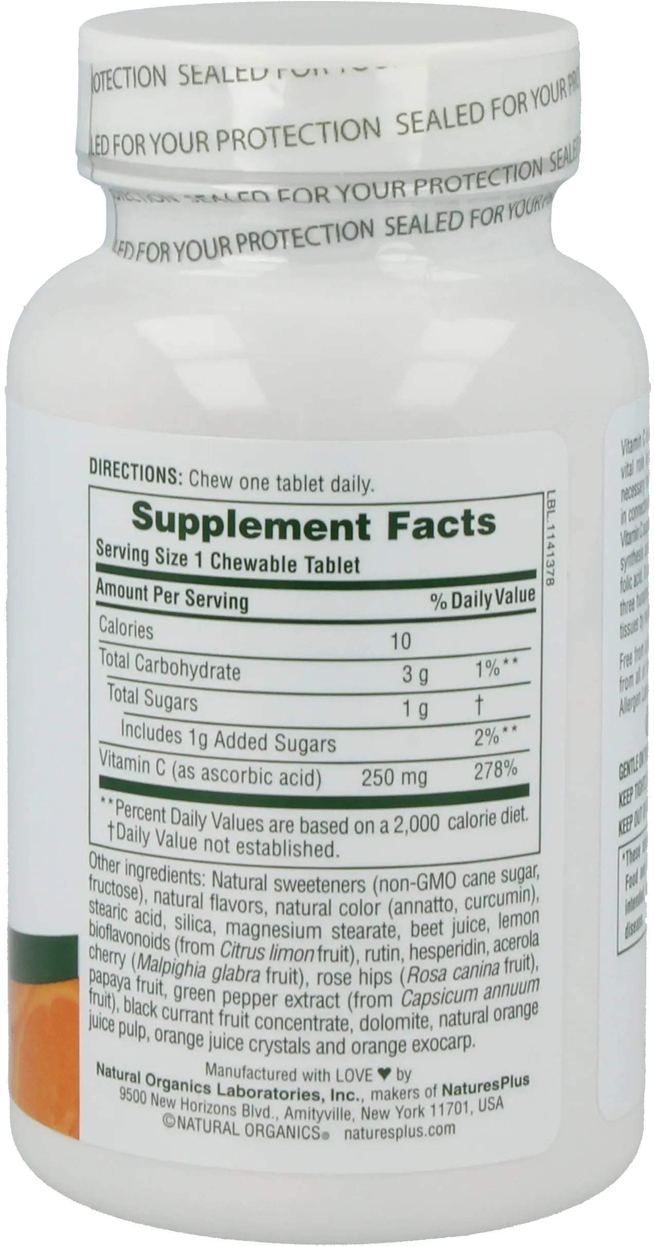 Orange Juice 250 mg Vitamin C - 90 lozenges