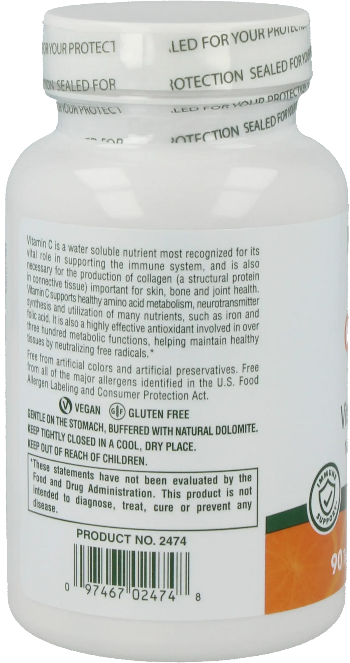 Orange Juice 250 mg Vitamin C - 90 lozenges
