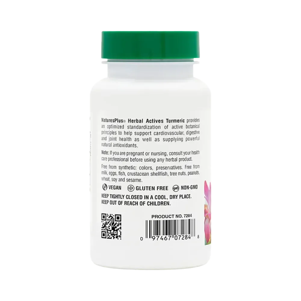 Herbal Actives Turmeric - 60 capsules