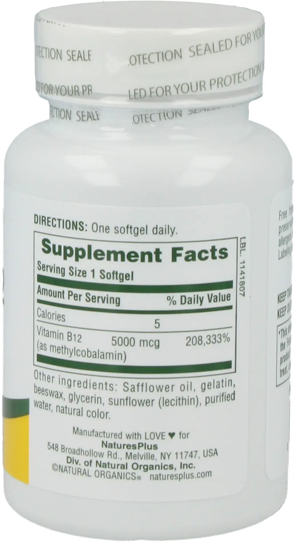 Shot-O-B12® 5000 mcg / Softgels - 30 Softgels