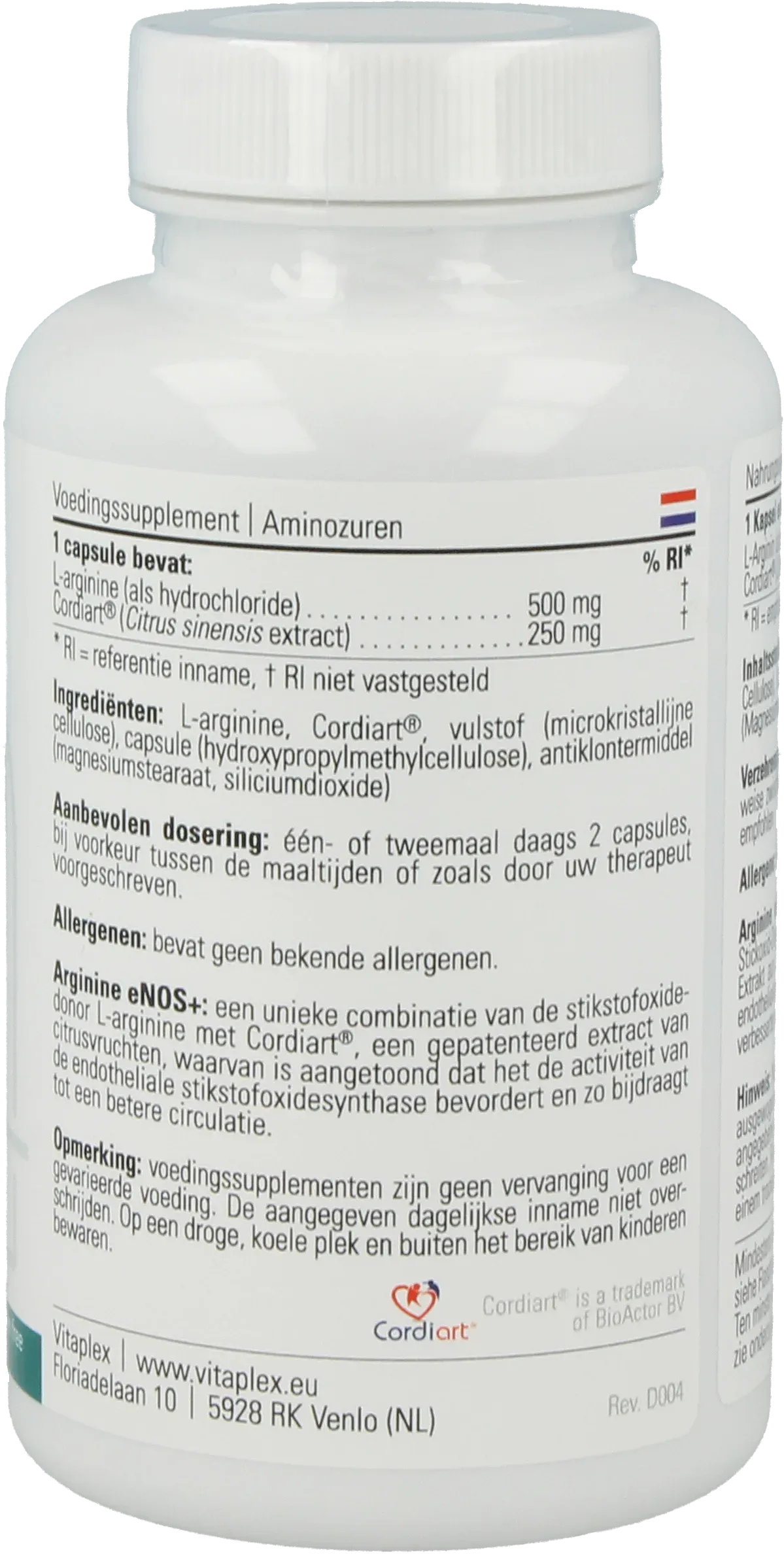 Arginine eNOS+ - 90 capsules