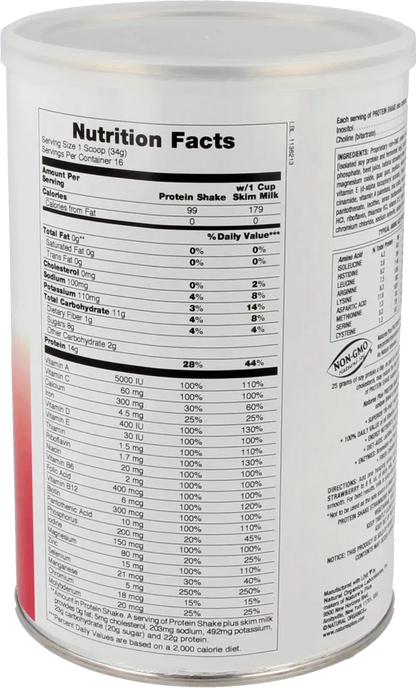 Protein Shake - Strawberry - 544g Powder