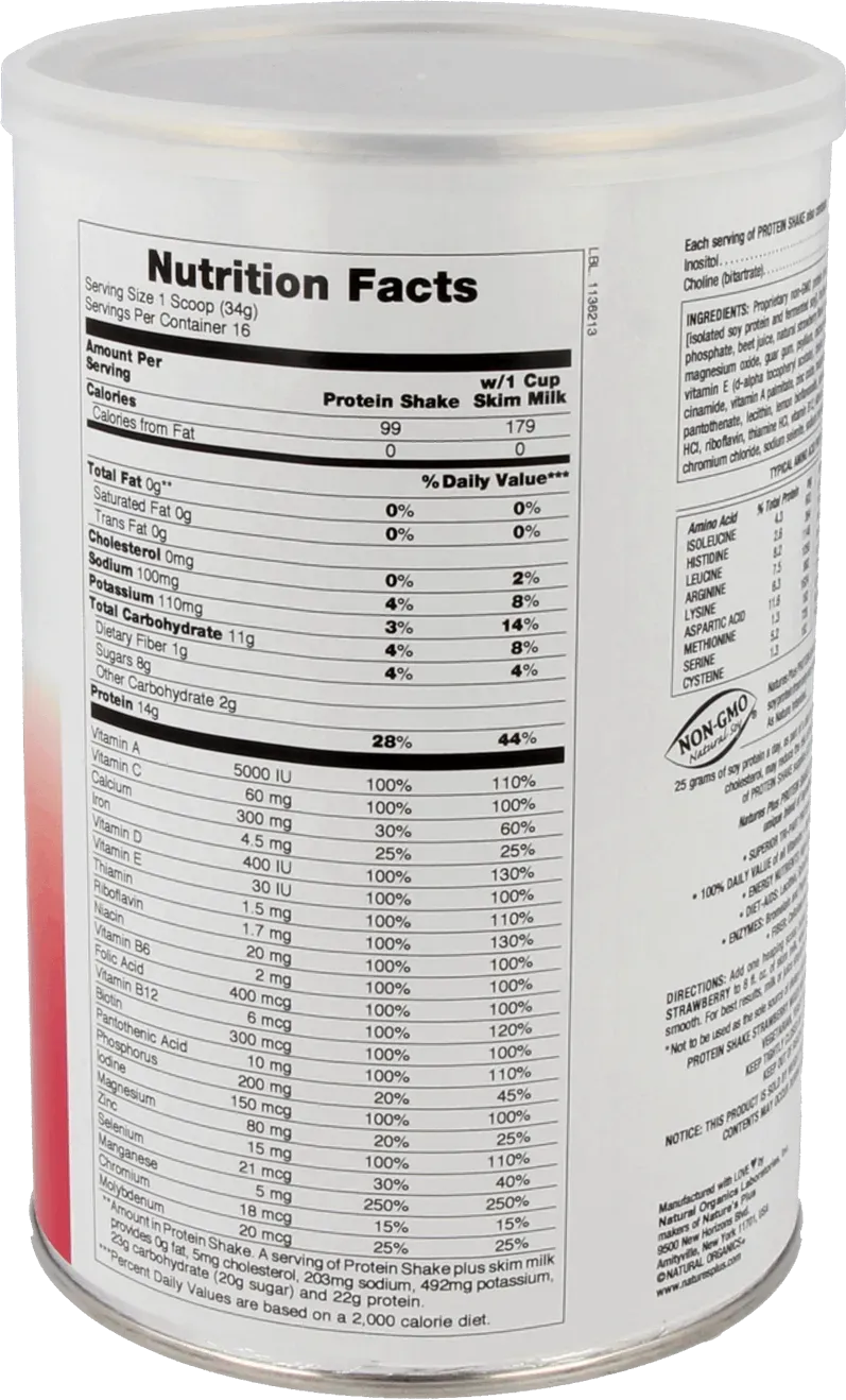 Protein Shake - Strawberry - 544g Powder