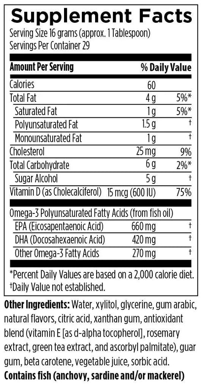 OmegAvail™ Smoothie Mango Peach - 454 g liquid