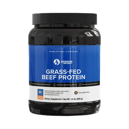 Designs for Sport Grass-Fed Beef Protein Chocolate  - 810 g powder