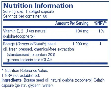 Borage Oil - 60 softgels