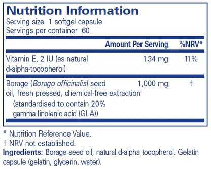 Borage Oil - 60 softgels