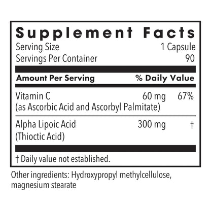 Alpha Lipoic Acid 300mg - 90 capsules