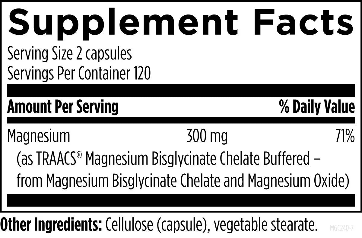 Magnesium Glycinate Complex - 240 capsules