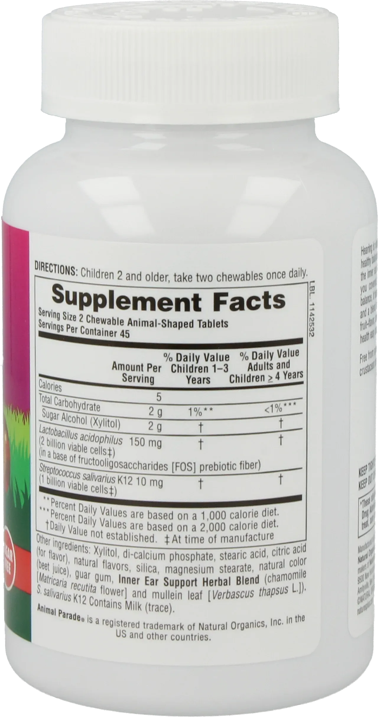 Animal Parade® Inner Ear Support - 90 Tablets