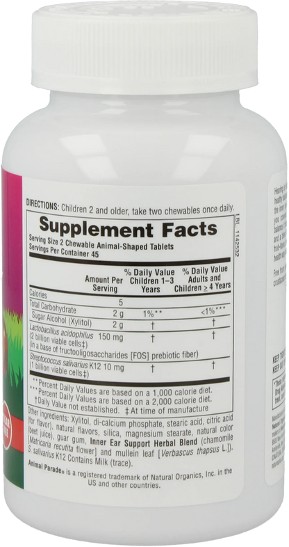 Animal Parade® Inner Ear Support - 90 Tablets