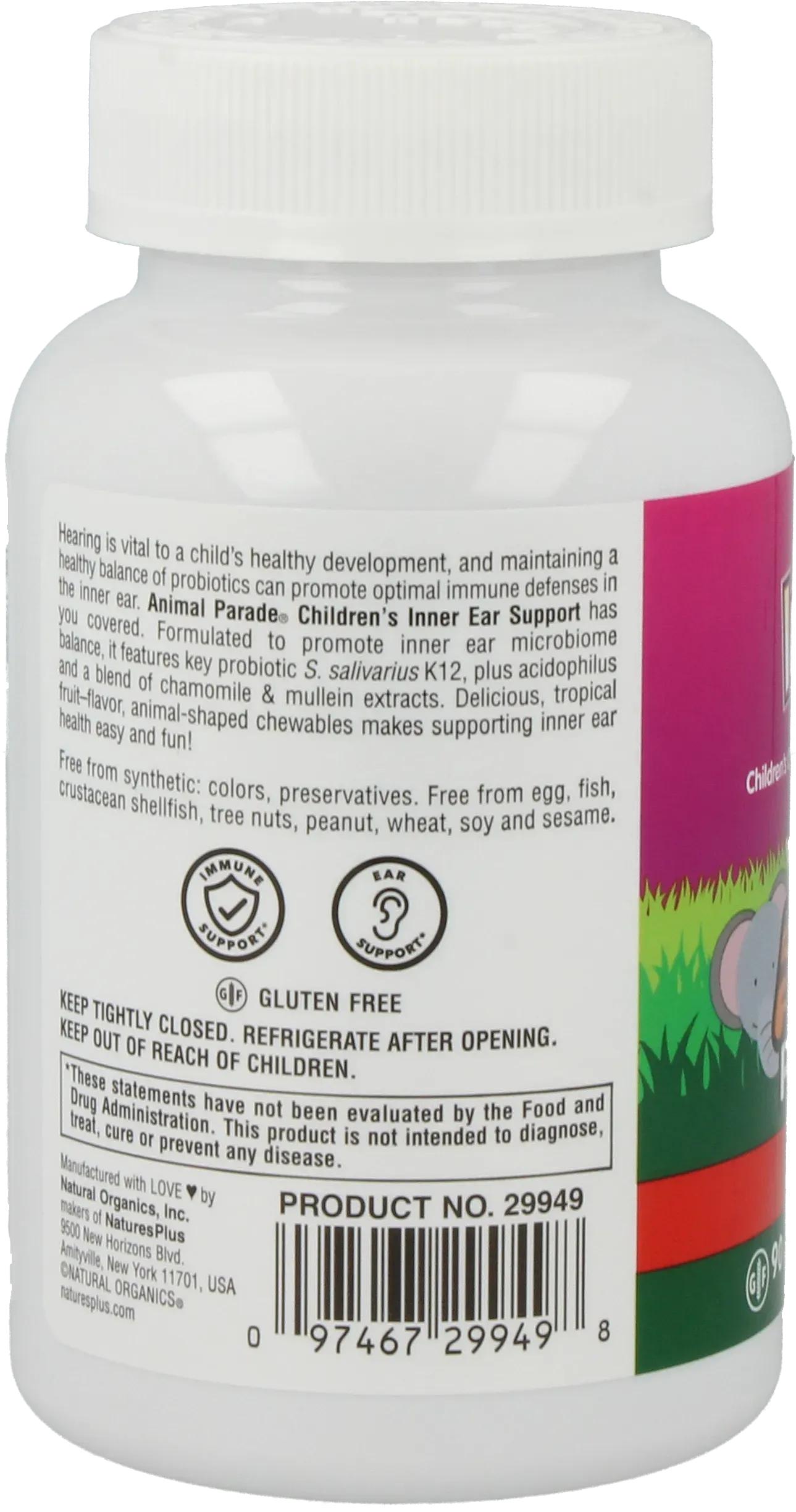 Animal Parade® Inner Ear Support - 90 Tablets