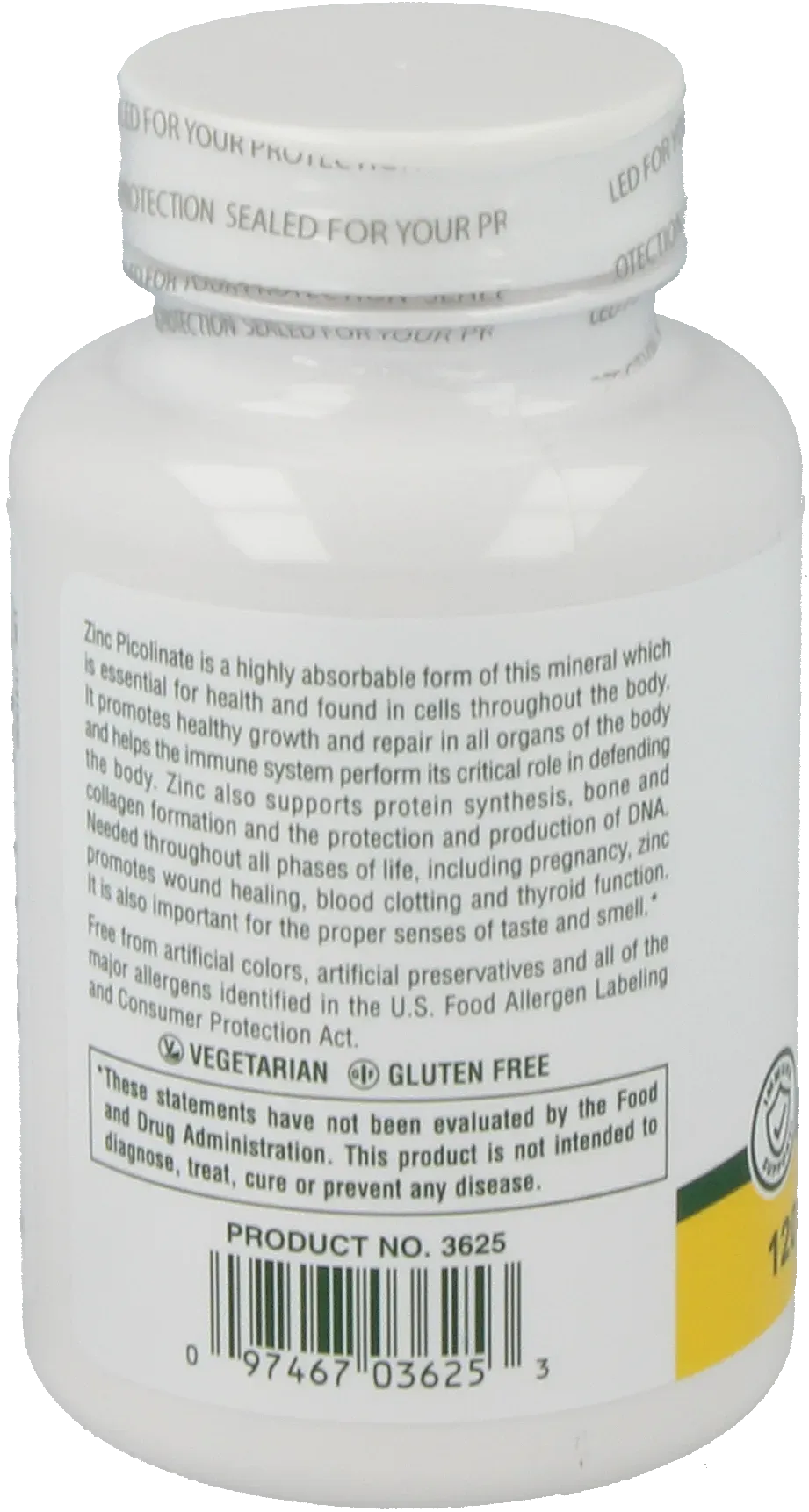 Zinc Di-Picolinate Complex - 120 tablets