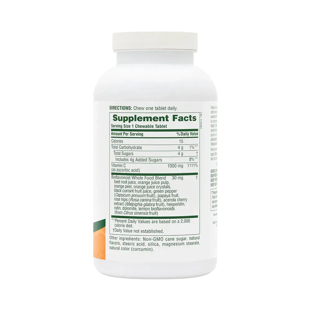 Orange Juice Vitamin C 1000 mg - 60 chewables