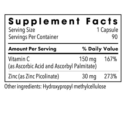 Zinc Picolinate 30mg - 90 capsules