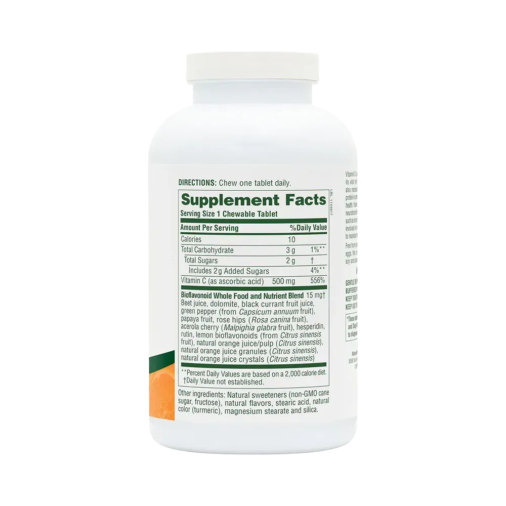 Orange Juice Vitamin C 500 mg - 180 chewables