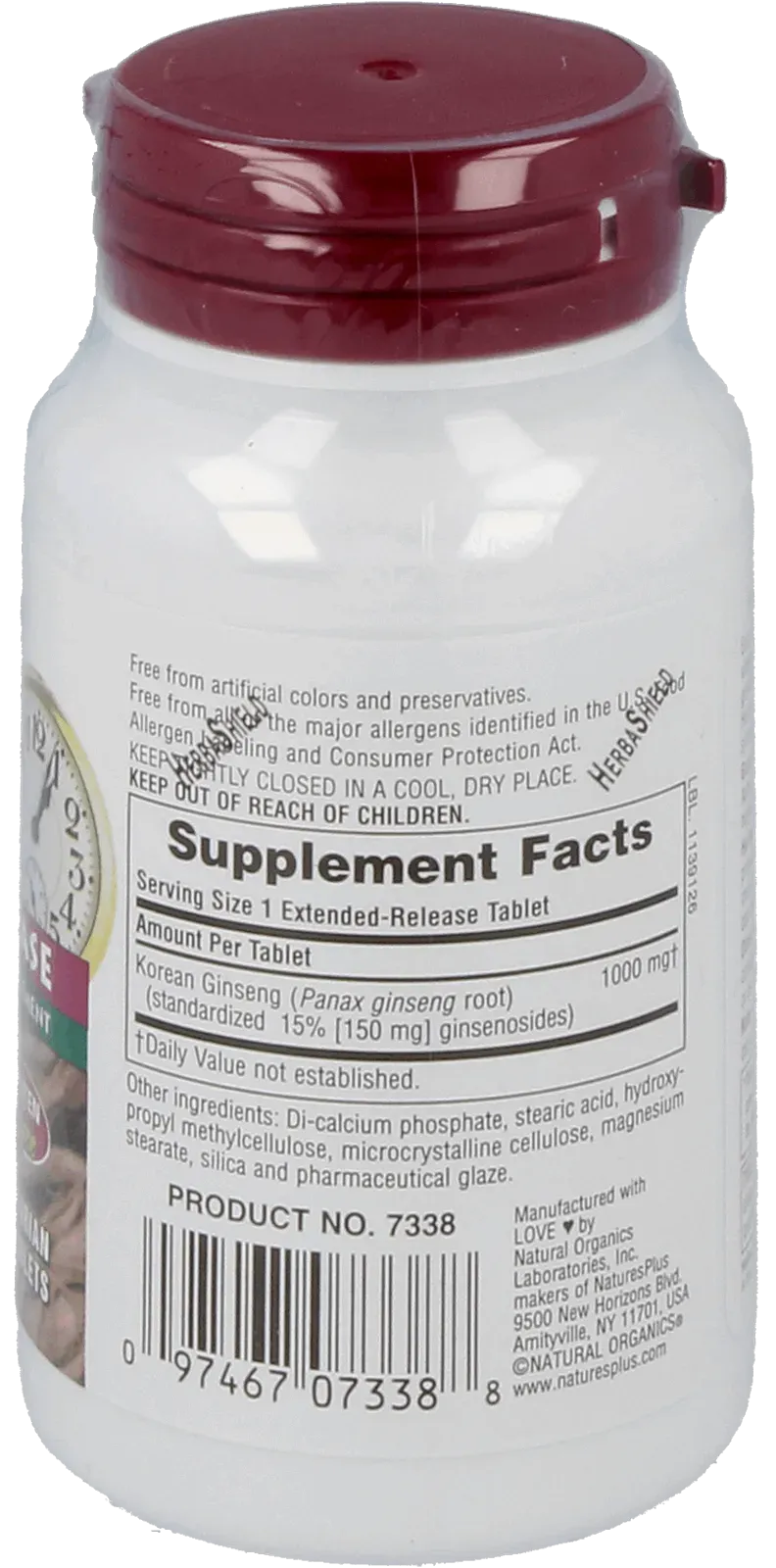 Korean Ginseng 1000 mg - 30 Tablets