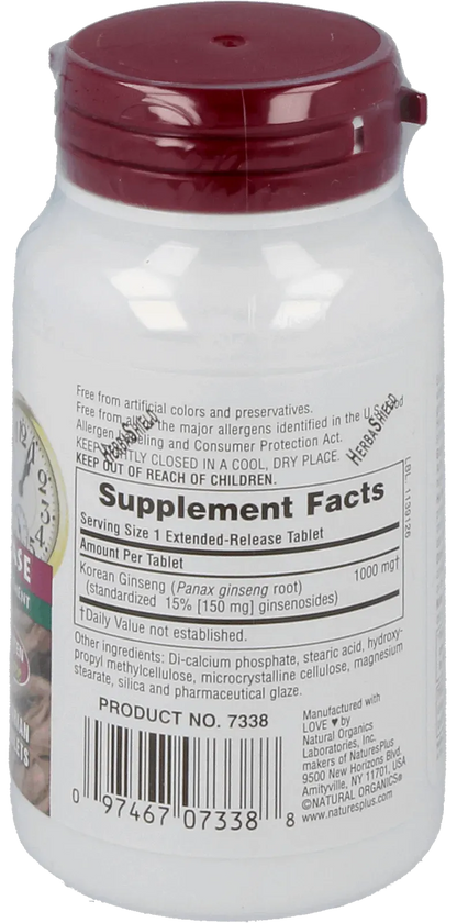 Korean Ginseng 1000 mg - 30 Tablets