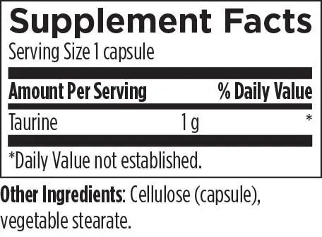 Taurine - 120 capsules