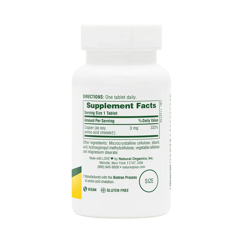 Copper - 90 tablets