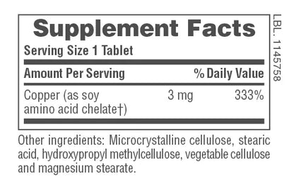 Copper - 90 tablets
