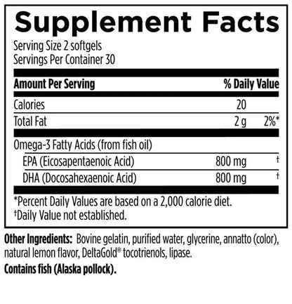 Designs for Sport Omega 3 Hi-Po - 60 softgels