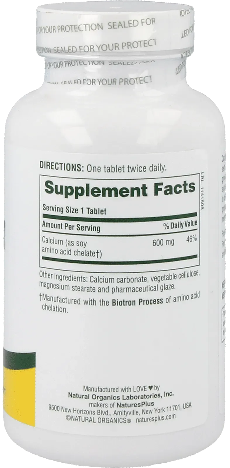 Calcium 600 mg - 90 tablets