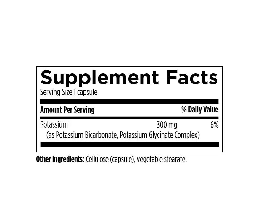 K+2 Potassium - 120 capsules