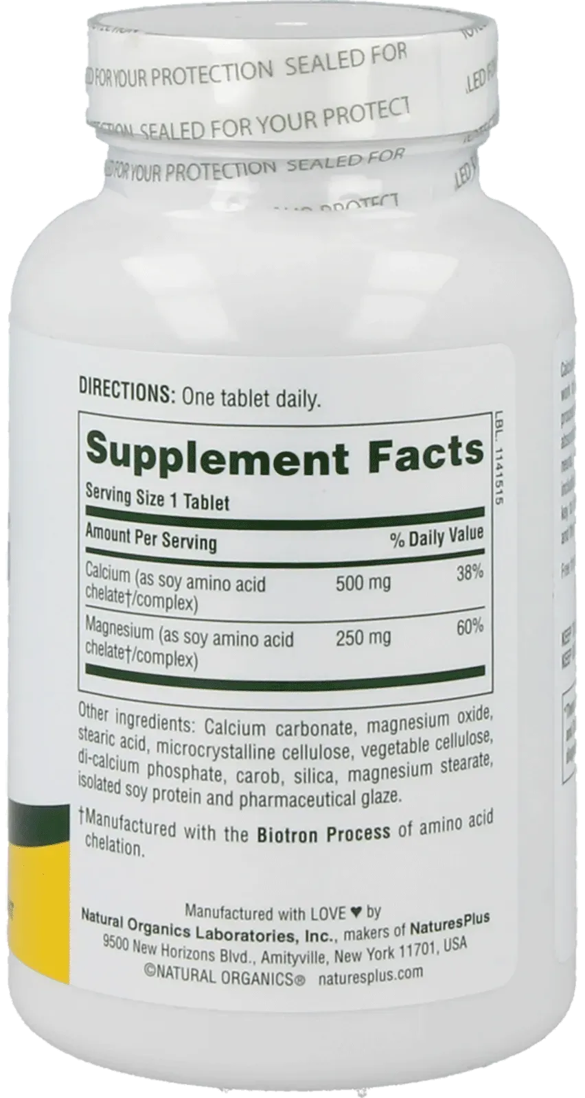 Cal/Mag 500/250 mg - 180 Tablets