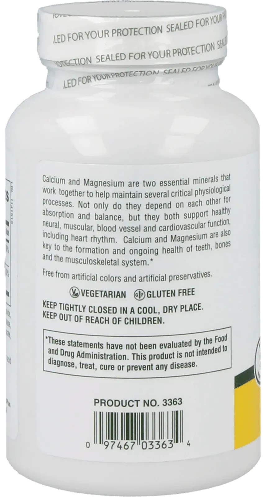 Cal/Mag 500/250 mg - 180 Tablets