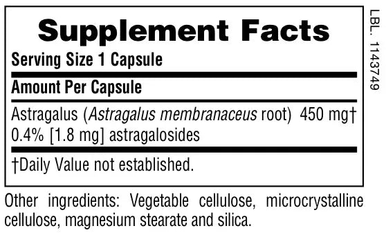 Astragalus 450 mg - 60 Capsules