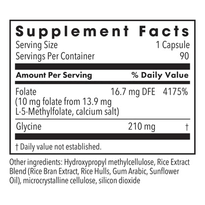 L-Methylfolate 10mg - 90 capsules