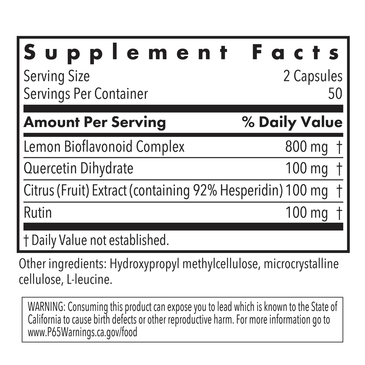 Quercetin - 100 capsules
