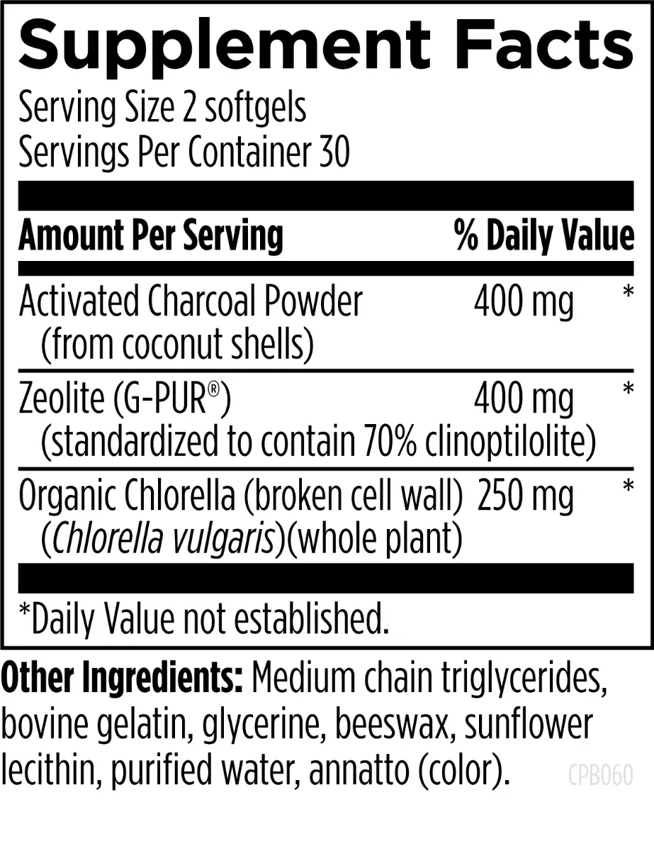 Charcoal Plus Binder - 60 softgels