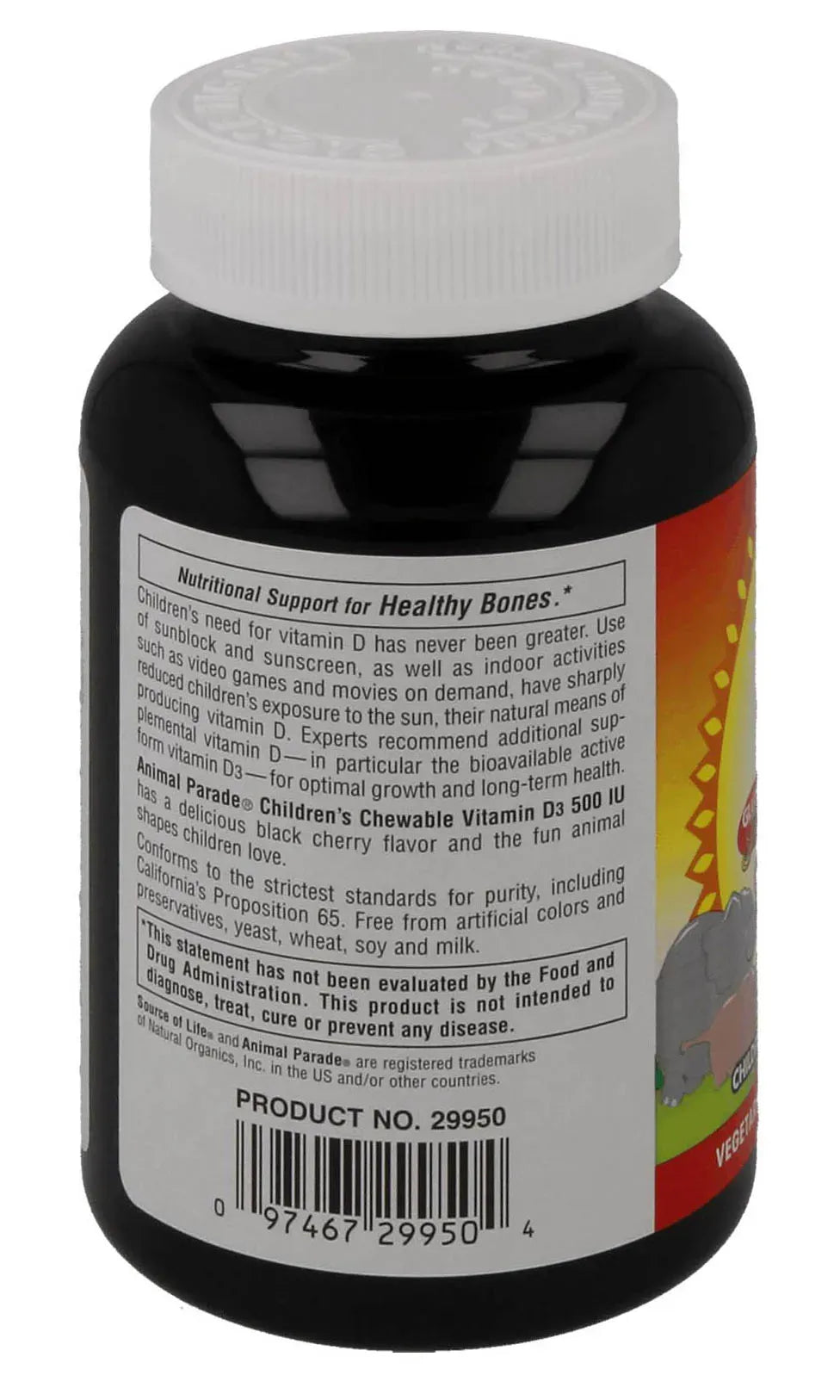 Animal Parade® Vitamin D3 500 IU - 90 Chewables