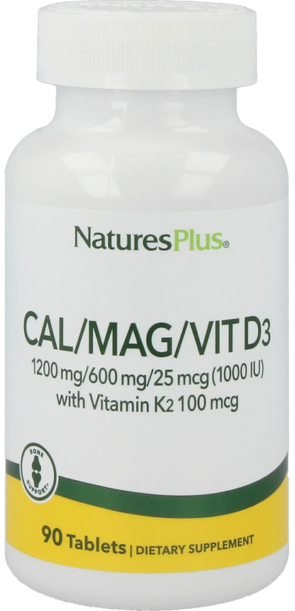 Cal/Mag/Vit. D3 with Vitamin K2 Tabs - 180 Tablets