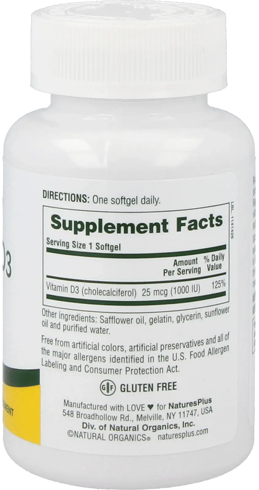 Vitamin D3 - 180 softgels