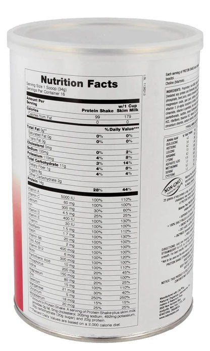 Protein Shake, Strawberry - 544 gr