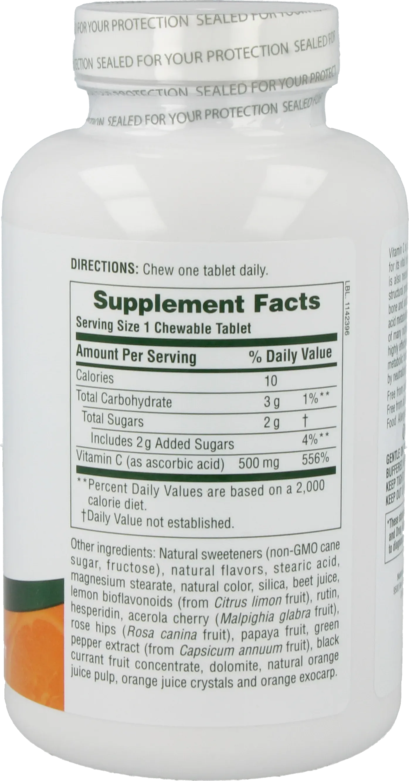 Orange Juice 500 mg Vitamin C - 90 Lozenges