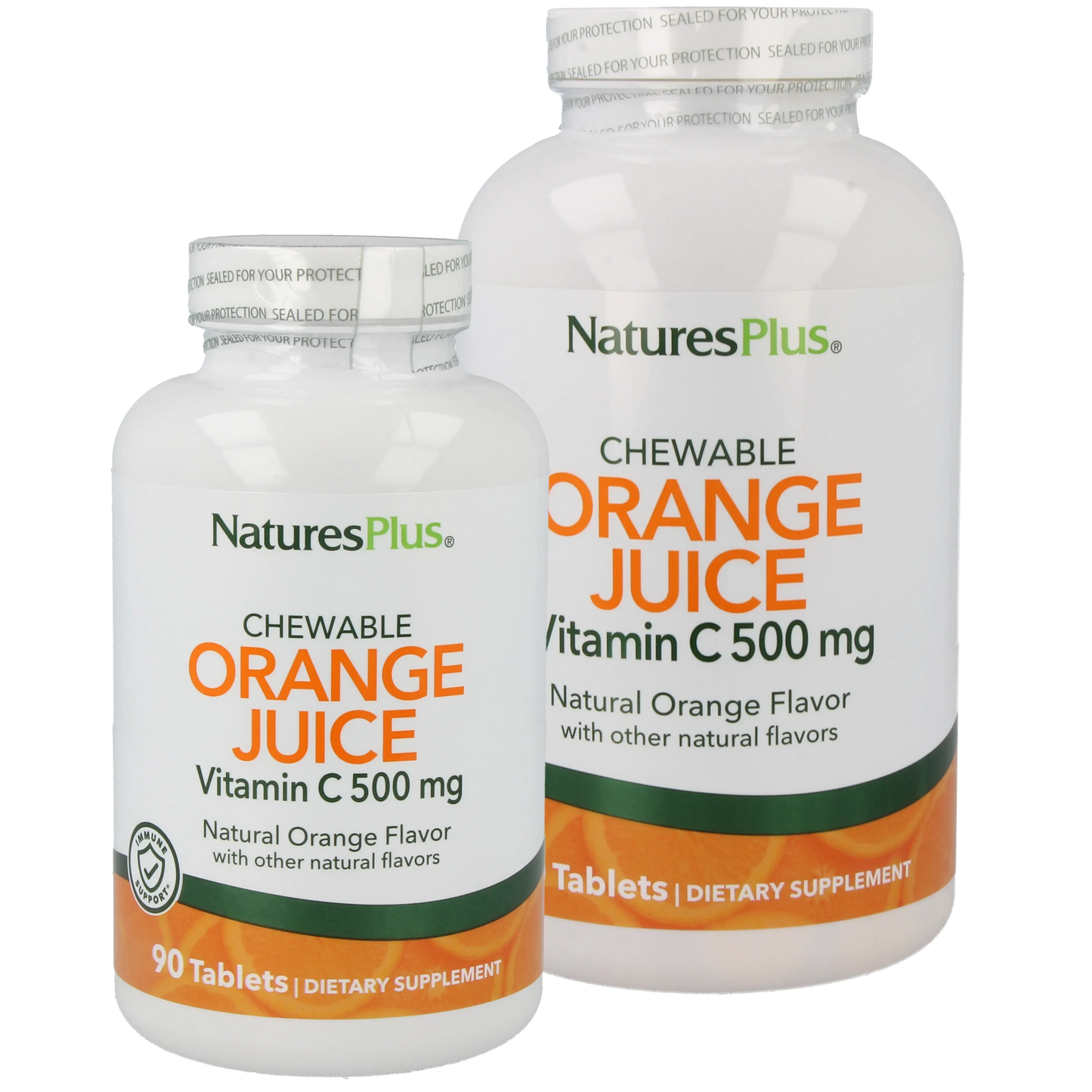 Orange Juice 500 mg Vitamin C - 90 Lozenges