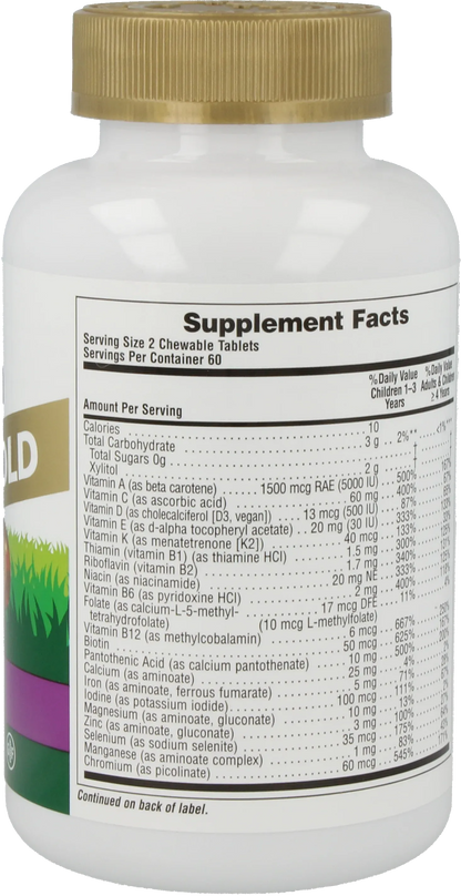 Animal Parade® GOLD Multivitamin sugar free - 120 Lozenges