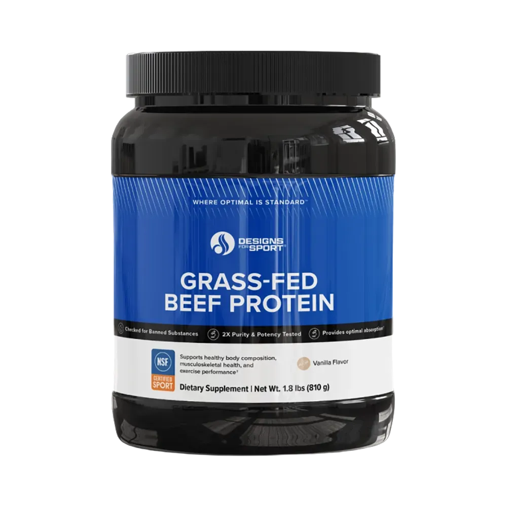 Designs for Sport Grass-Fed Beef Protein Vanilla - 810 g powder