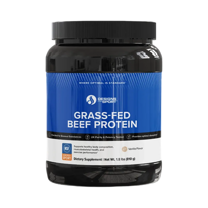 Designs for Sport Grass-Fed Beef Protein Vanilla - 810 g powder