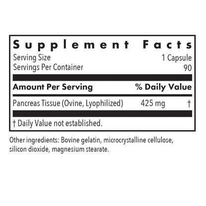 Pancreas Lamb - 90 capsules