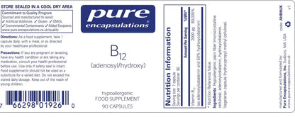 B12 (adenosyl/hydroxy) - 90 capsules