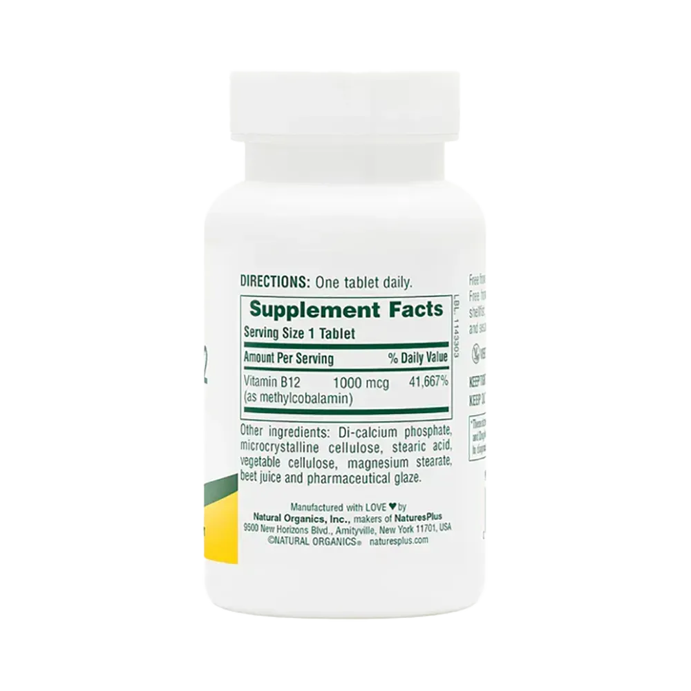 Vitamin B12 1000 mcg - 90 tablets