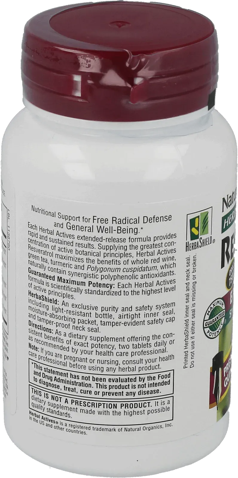 Resveratrol 125 mg - 60 Tablets