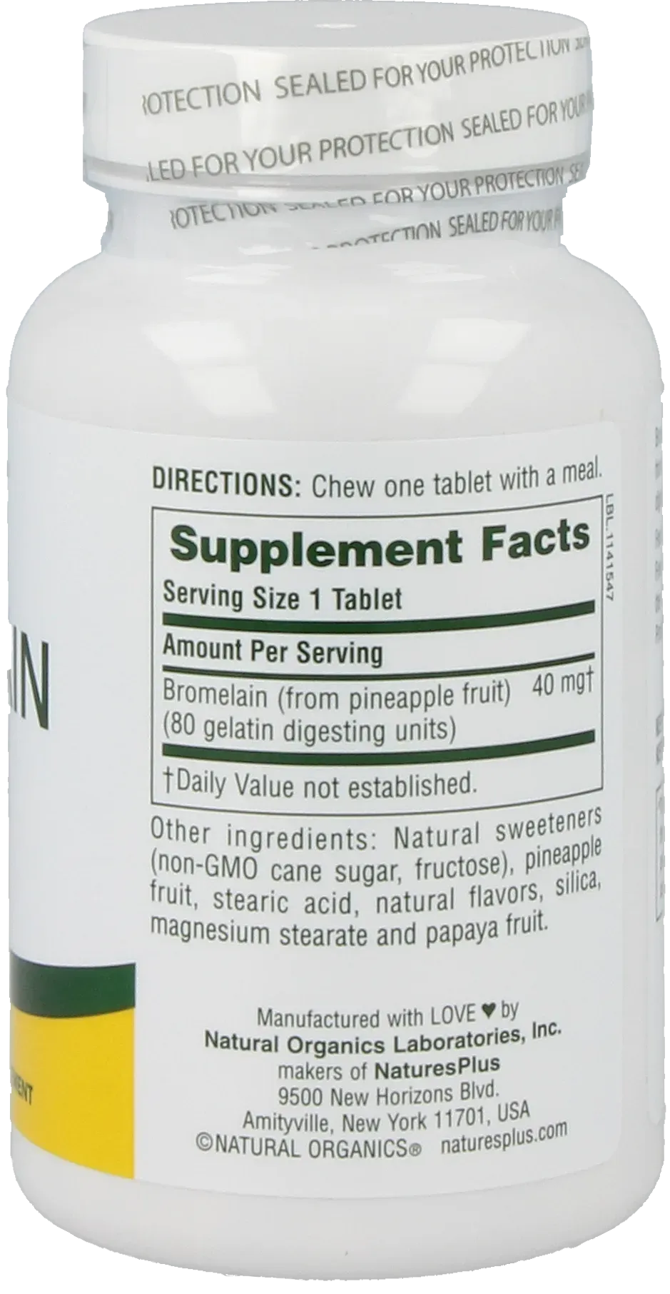 Chewable Bromelain 40 mg - 180 Lozenges